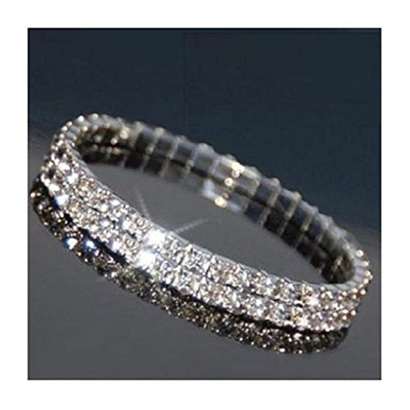 Silver Moon Bay Jewelry - Swarovski Crystal Bracelet - Two Row